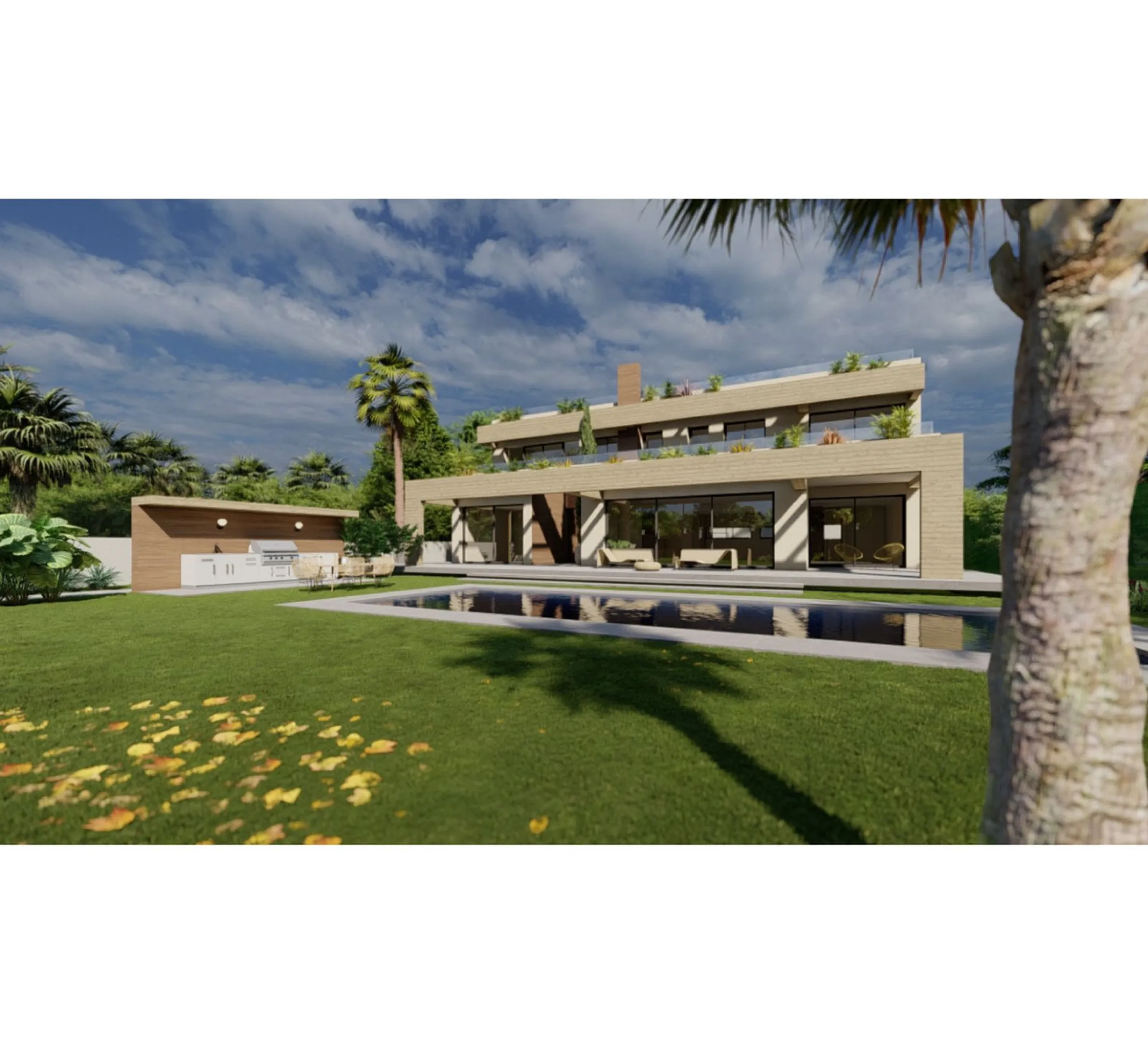 ESTEPONA, NEW GOLDEN MILE, BEACHSIDE PLOT WITH MODERN VILLA PROJECT & LICENCE INCLUDED IN THE PRICE (the cost of construction is NOT included)
