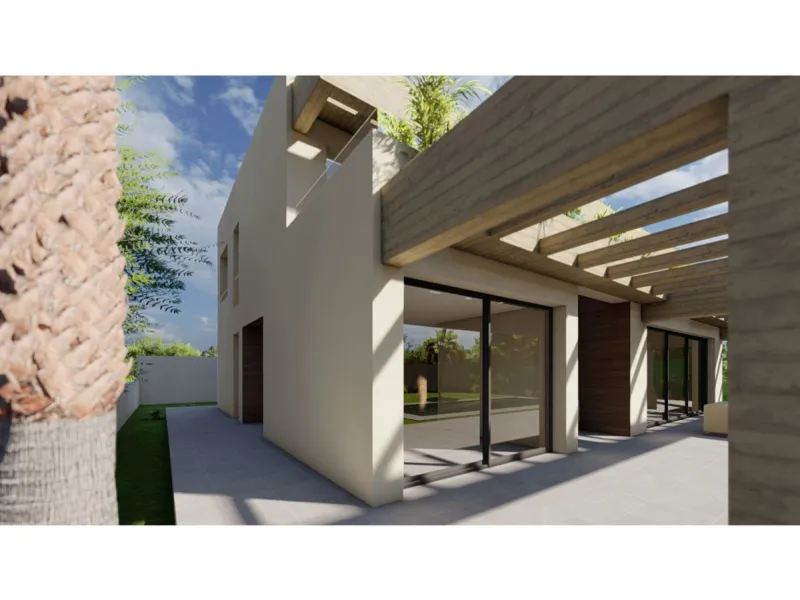 ESTEPONA, NEW GOLDEN MILE, BEACHSIDE PLOT WITH MODERN VILLA PROJECT & LICENCE INCLUDED IN THE PRICE (the cost of construction is NOT included)