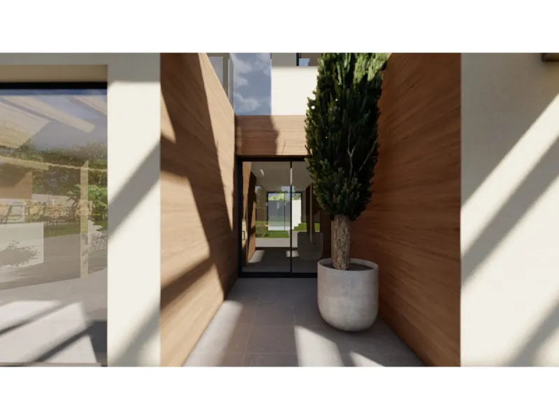 ESTEPONA, NEW GOLDEN MILE, BEACHSIDE PLOT WITH MODERN VILLA PROJECT & LICENCE INCLUDED IN THE PRICE (the cost of construction is NOT included)