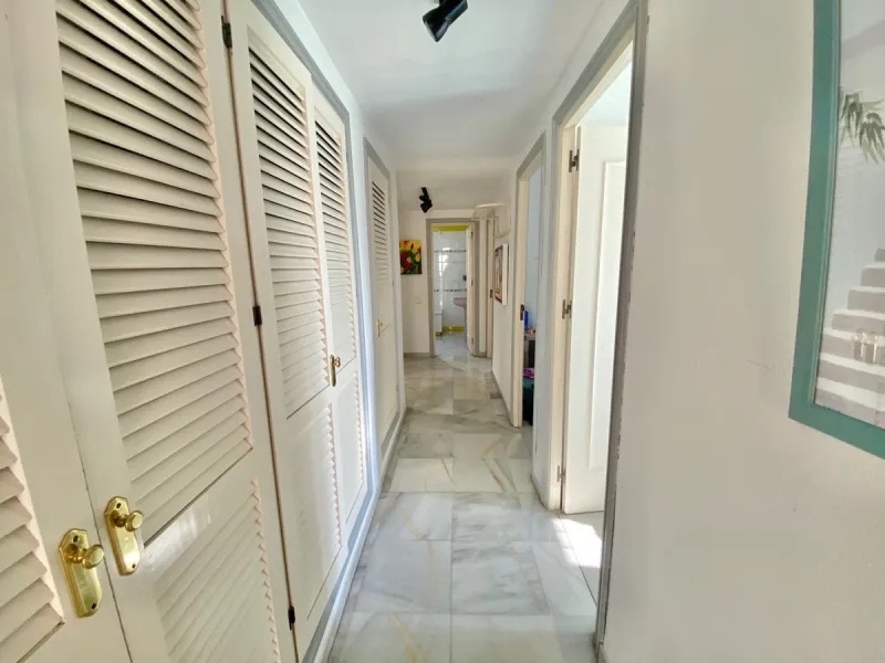 This impressive apartment is situated in the prestigious Nagüeles area on the renowned Marbella Golden Mile, offering a prime location in Marbella, Malaga. The property provides convenient access to a range of amenities and is ideally positioned near tran