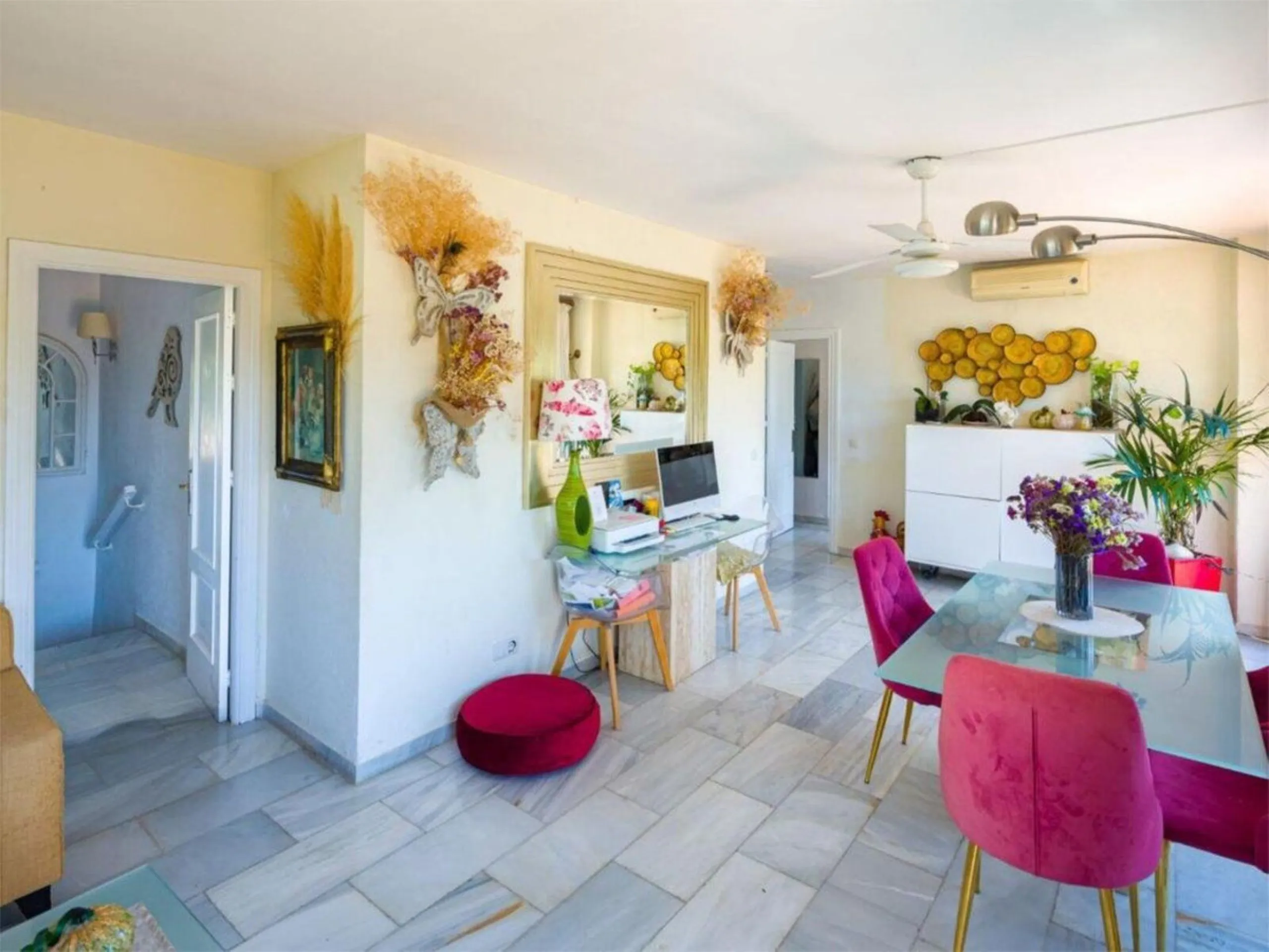 Nestled in the heart of Marbella's prestigious residential area, this elegant villa is a rare find, combining timeless Mediterranean charm with the potential for modern customization. With four bedrooms thoughtfully spread across two floors, this property