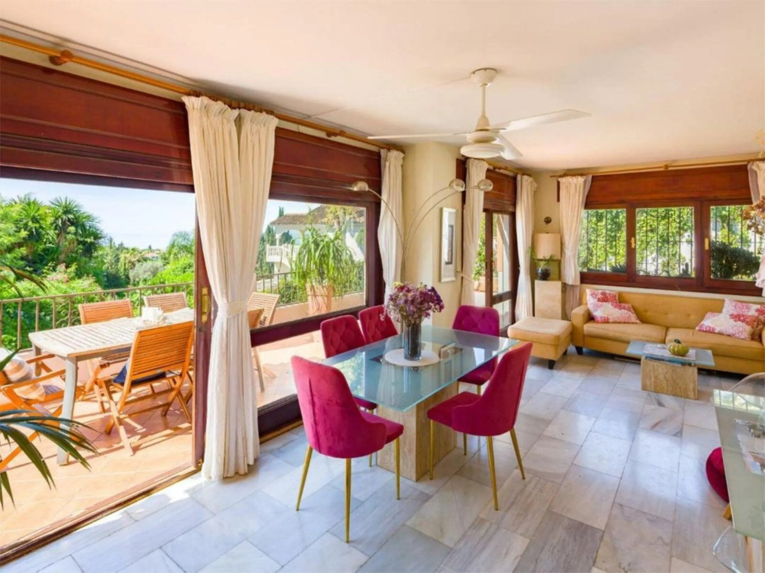 Nestled in the heart of Marbella's prestigious residential area, this elegant villa is a rare find, combining timeless Mediterranean charm with the potential for modern customization. With four bedrooms thoughtfully spread across two floors, this property
