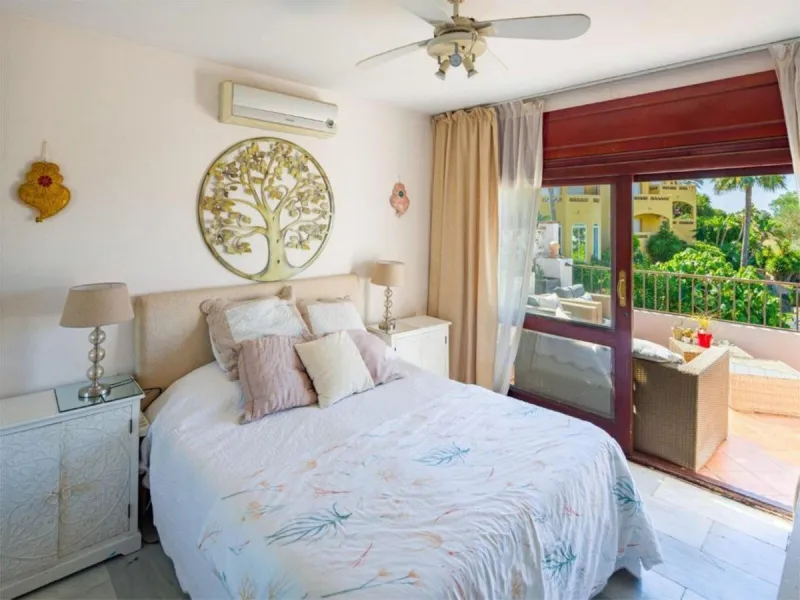 Nestled in the heart of Marbella's prestigious residential area, this elegant villa is a rare find, combining timeless Mediterranean charm with the potential for modern customization. With four bedrooms thoughtfully spread across two floors, this property
