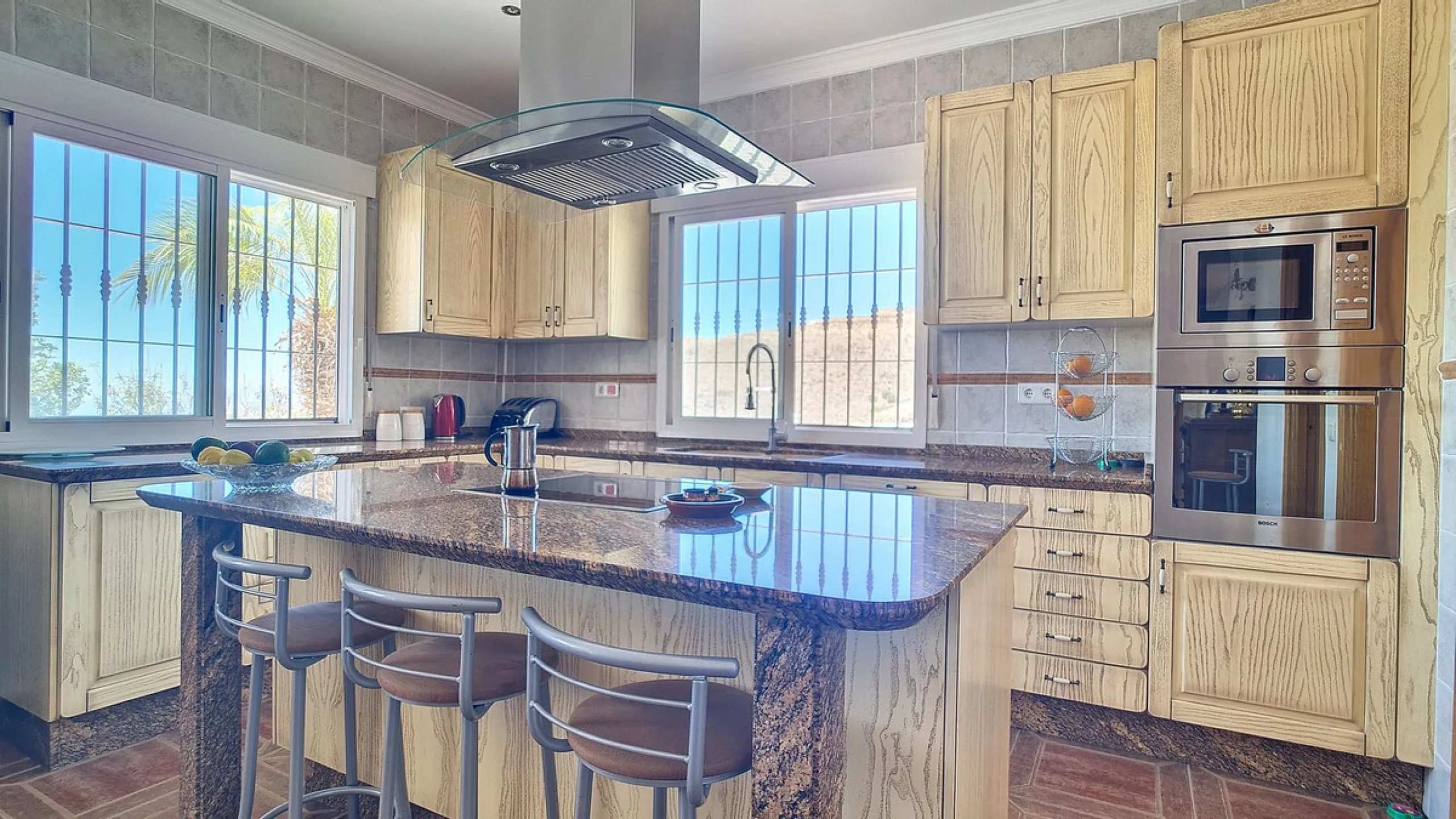 Enjoy breathtaking views of the Mediterranean Sea and surrounding mountains.