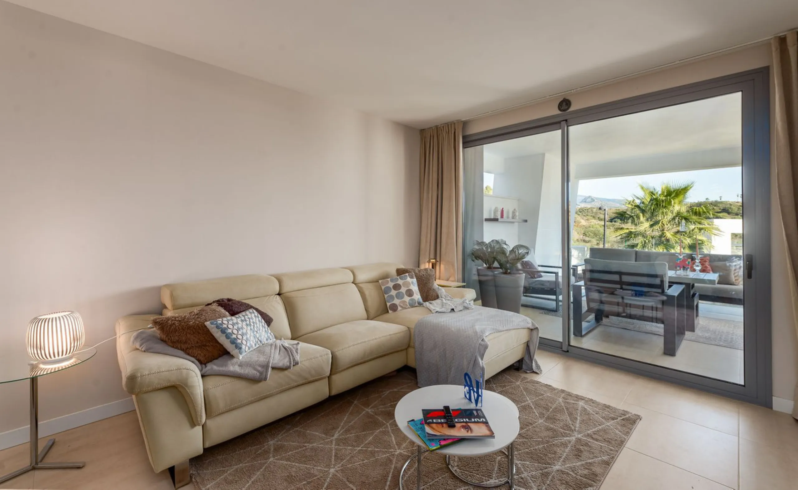 Nestled in the heart of the New Golden Mile, this enchanting 2-bedroom, 2-bathroom apartment offers a unique and captivating feature-mountain views that will take your breath away.
