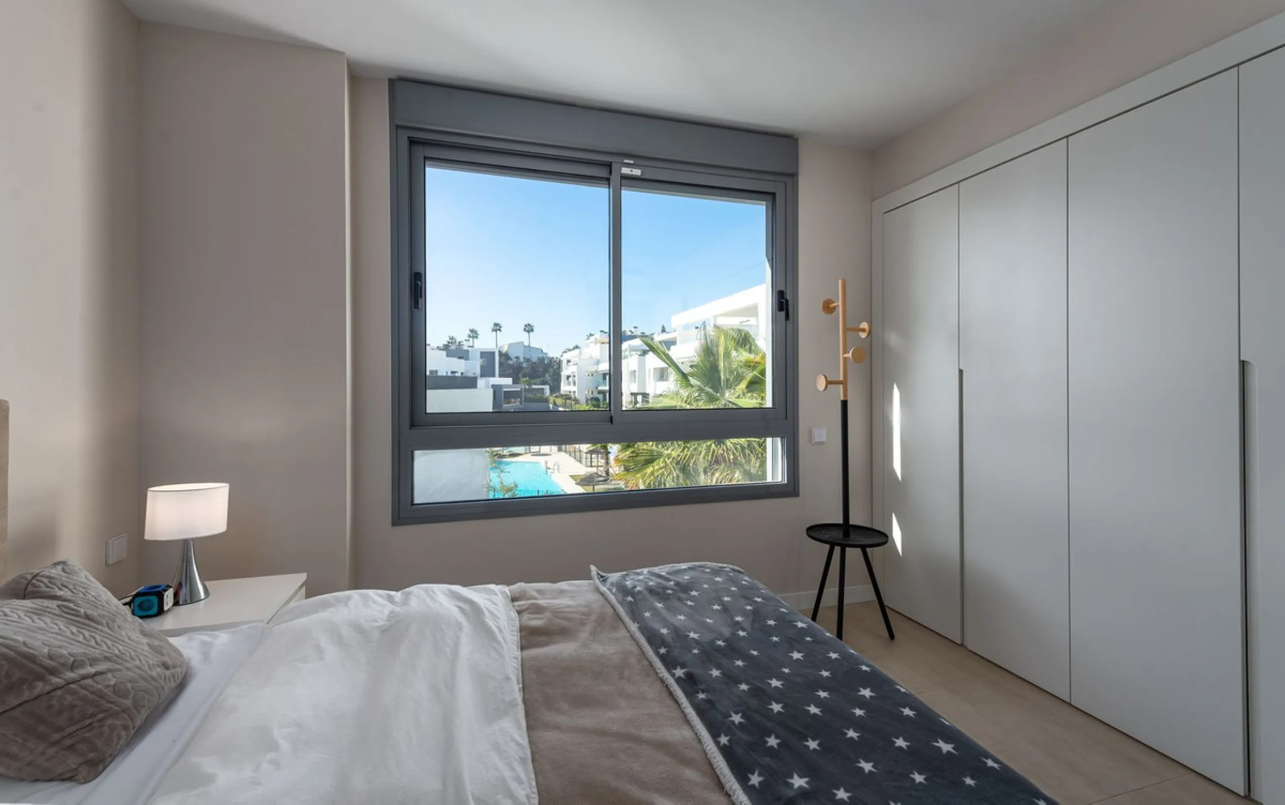 Nestled in the heart of the New Golden Mile, this enchanting 2-bedroom, 2-bathroom apartment offers a unique and captivating feature-mountain views that will take your breath away.