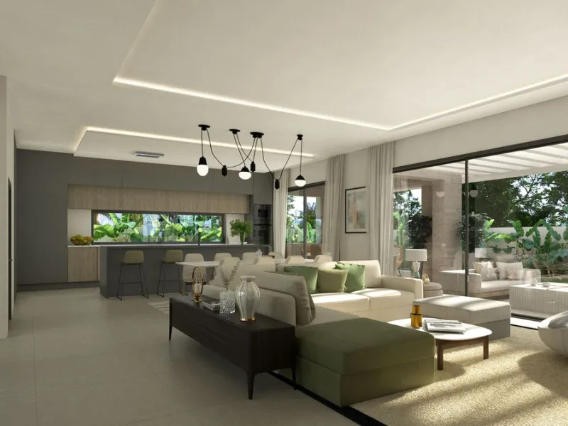 House - Detached Villa в продаже в Mijas, Málaga. В доме 3 спален и 3 ванных комнат. Площадь дома 373 м². Площадь участка 373 м²