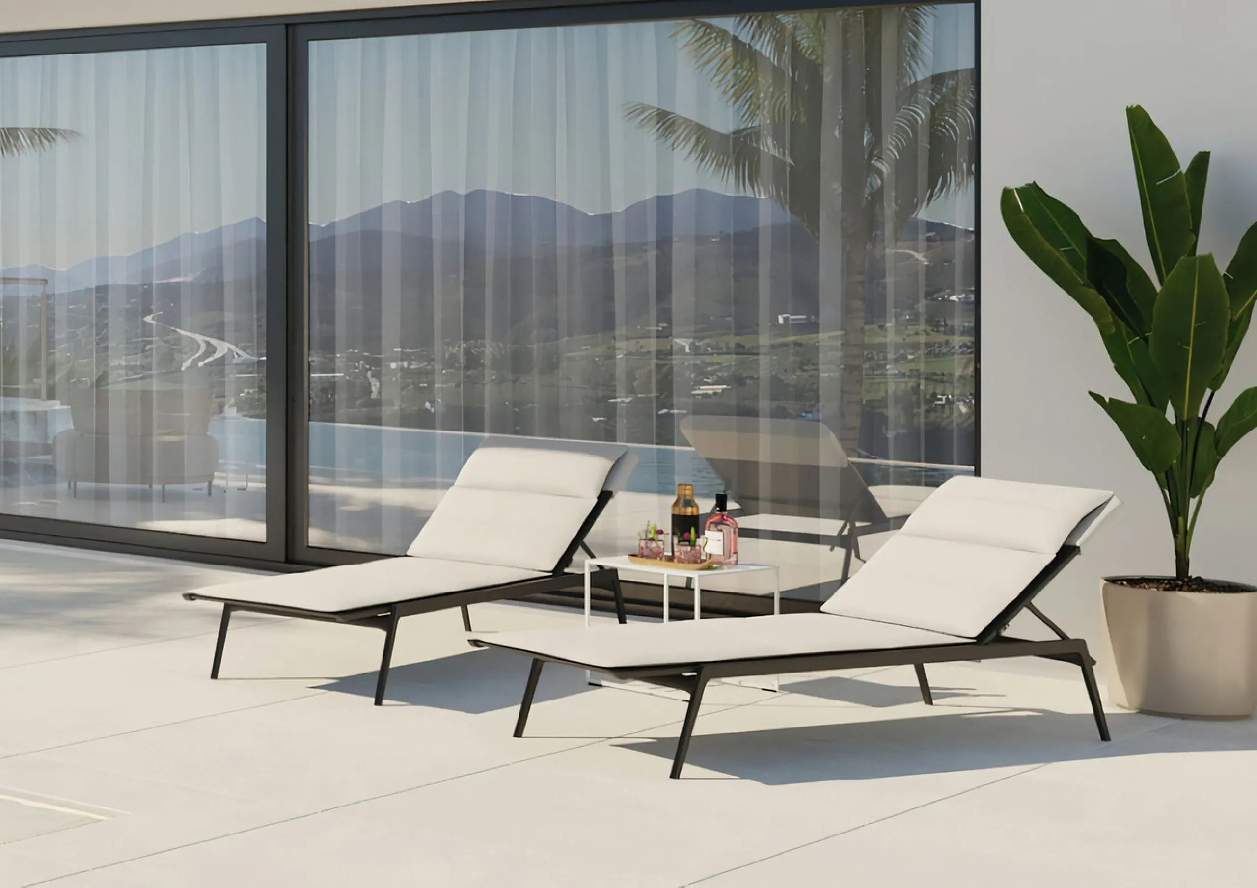Connect with nature in these beautiful 3-storey villas on the outskirts of Coín. The large floor to ceiling window on the ground floor provides so much light that you could easily forget if you are inside or out, in the living room or on the terrace. It i