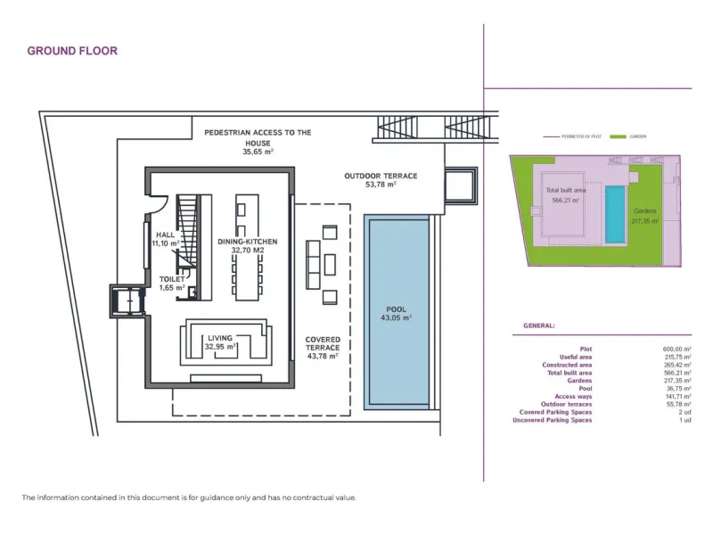 Connect with nature in these beautiful 3-storey villas on the outskirts of Coín. The large floor to ceiling window on the ground floor provides so much light that you could easily forget if you are inside or out, in the living room or on the terrace. It i