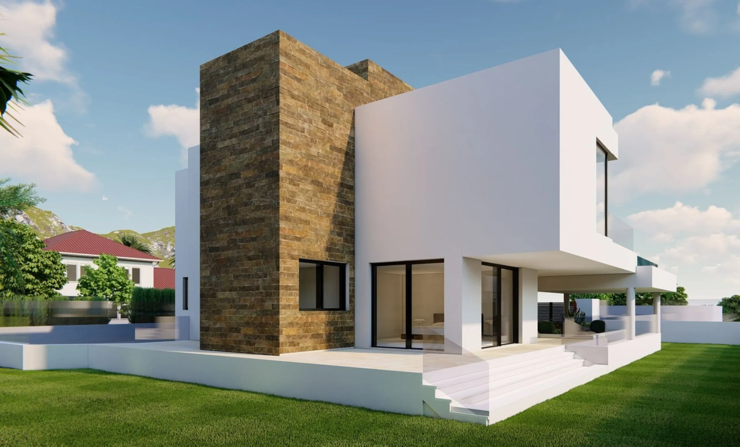 SECOND LINE BEACH MARBELLA. PLOT WITH BUILDING LICENCE APPROVED. READY TO BUILT NOW!!! APPROVAL FOR LICENCE TOOK 22 MONTHS. A stunning 5/6 bed, 5 bath luxury carbon passive Eco villa located second line beach in Marbesa/Marbella. Easy walking distance to 