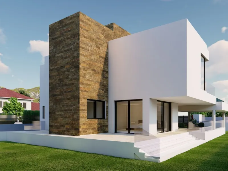 SECOND LINE BEACH MARBELLA. PLOT WITH BUILDING LICENCE APPROVED. READY TO BUILT NOW!!! APPROVAL FOR LICENCE TOOK 22 MONTHS. A stunning 5/6 bed, 5 bath luxury carbon passive Eco villa located second line beach in Marbesa/Marbella. Easy walking distance to 