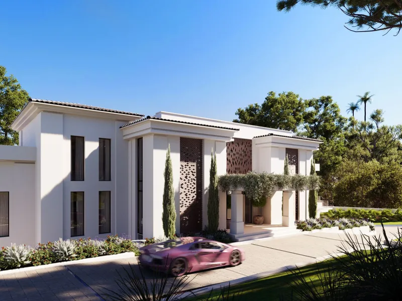 The modern villa is an exceptional property that offers an unmatched level of luxury and sophistication. Situated on a vast 3200 square meter plot, this villa offers residents ample space to enjoy their privacy and an abundance of natural light that flood
