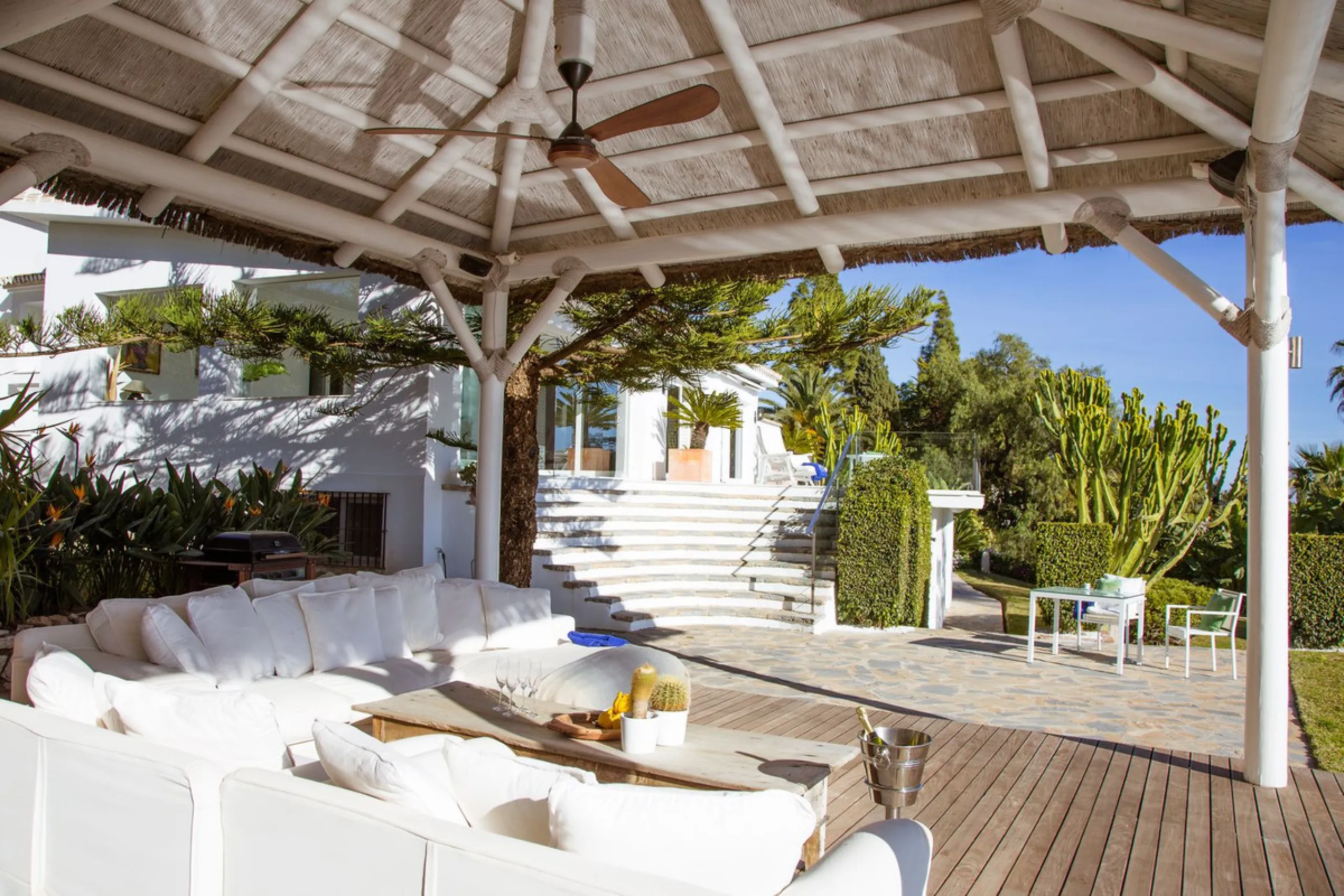 INVESTORS DREAM Luxury villa set in beautiful tropical gardens with amazing sea views from everywhere.