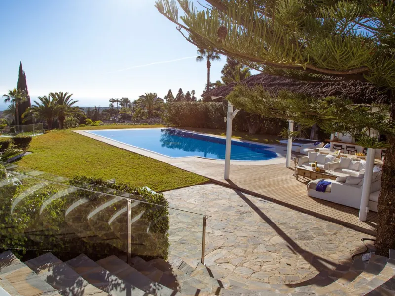 INVESTORS DREAM Luxury villa set in beautiful tropical gardens with amazing sea views from everywhere.