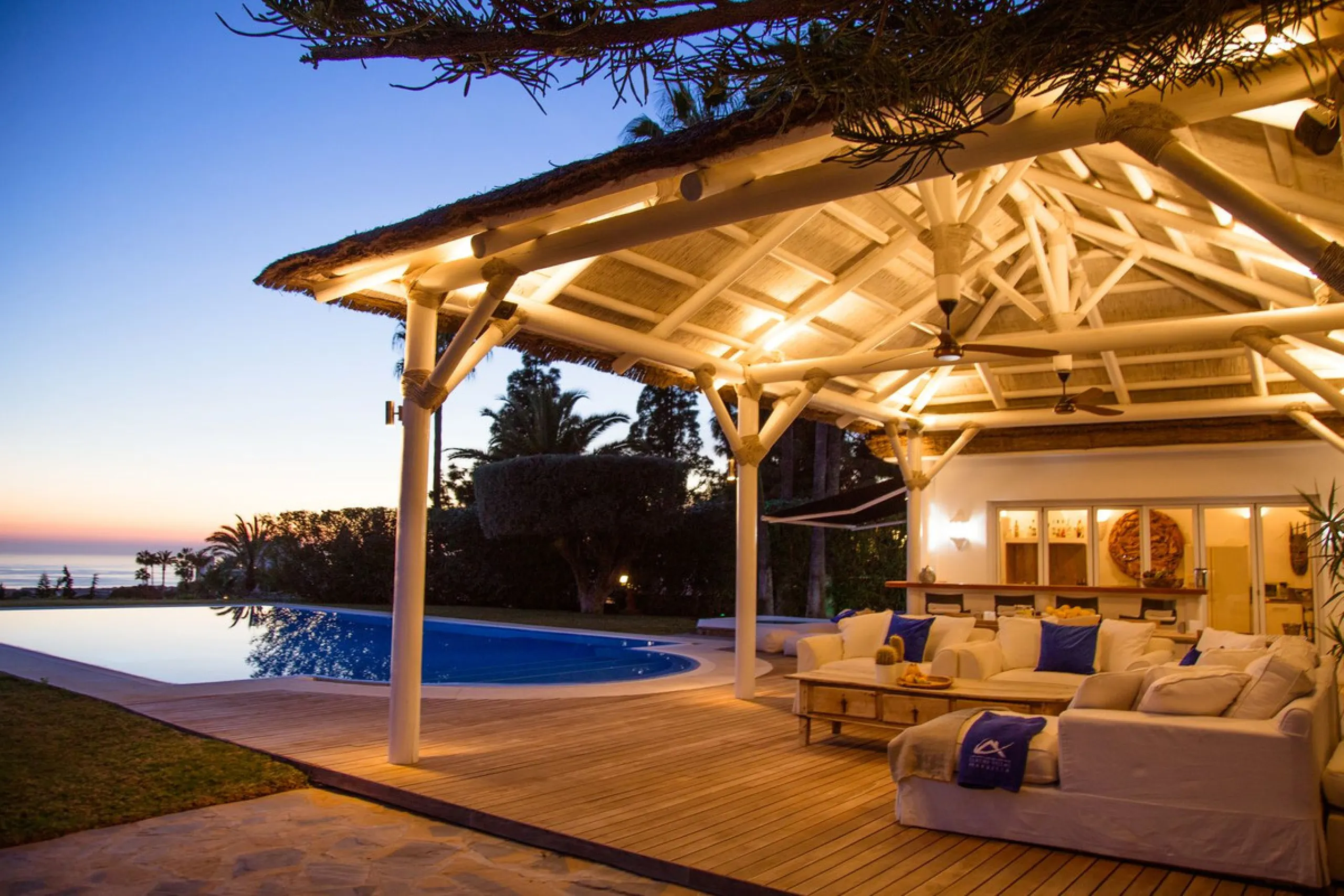 INVESTORS DREAM Luxury villa set in beautiful tropical gardens with amazing sea views from everywhere.