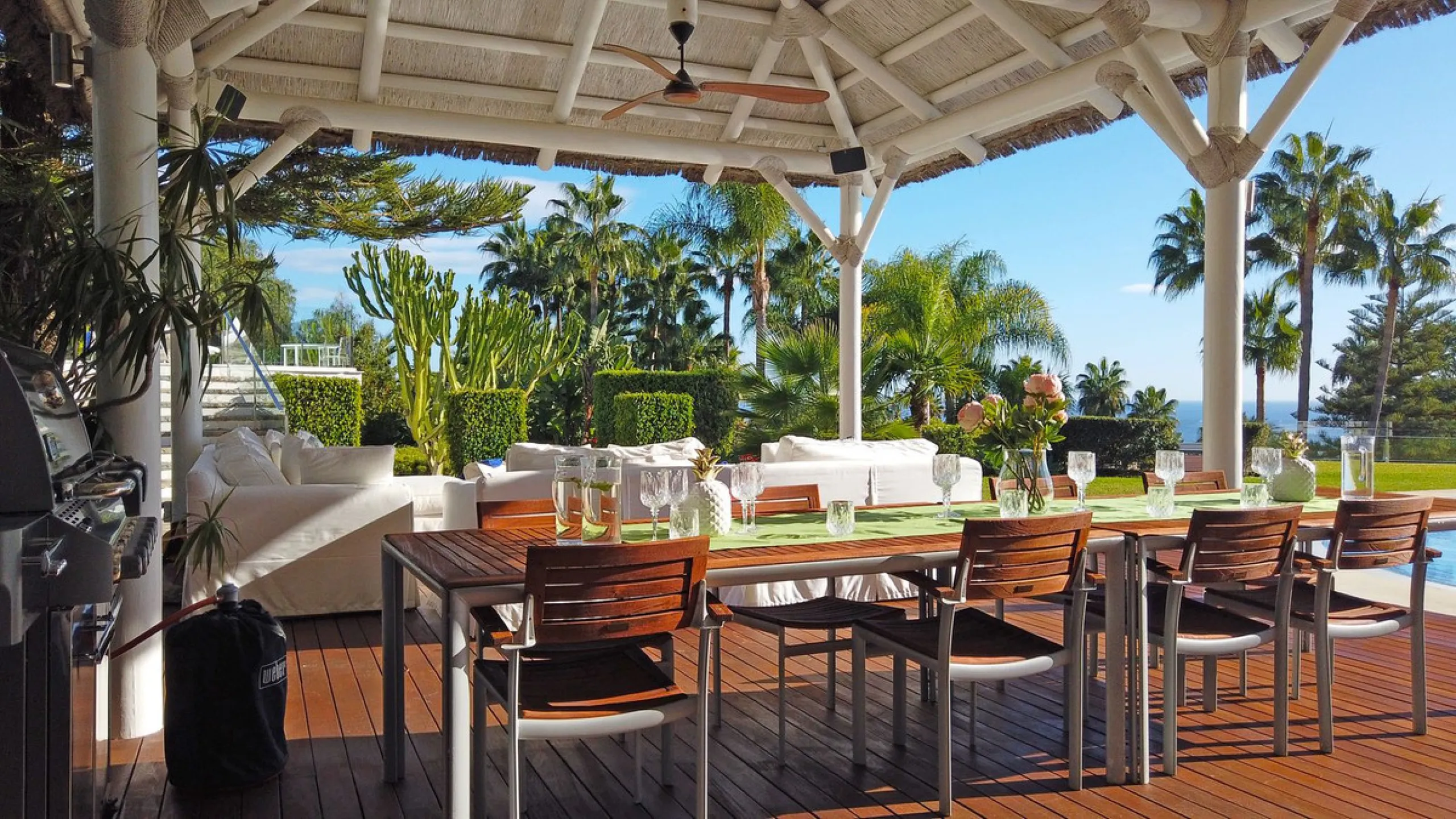 INVESTORS DREAM Luxury villa set in beautiful tropical gardens with amazing sea views from everywhere.