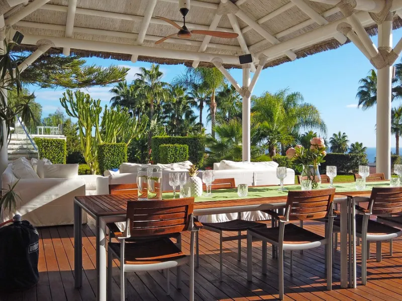 INVESTORS DREAM Luxury villa set in beautiful tropical gardens with amazing sea views from everywhere.