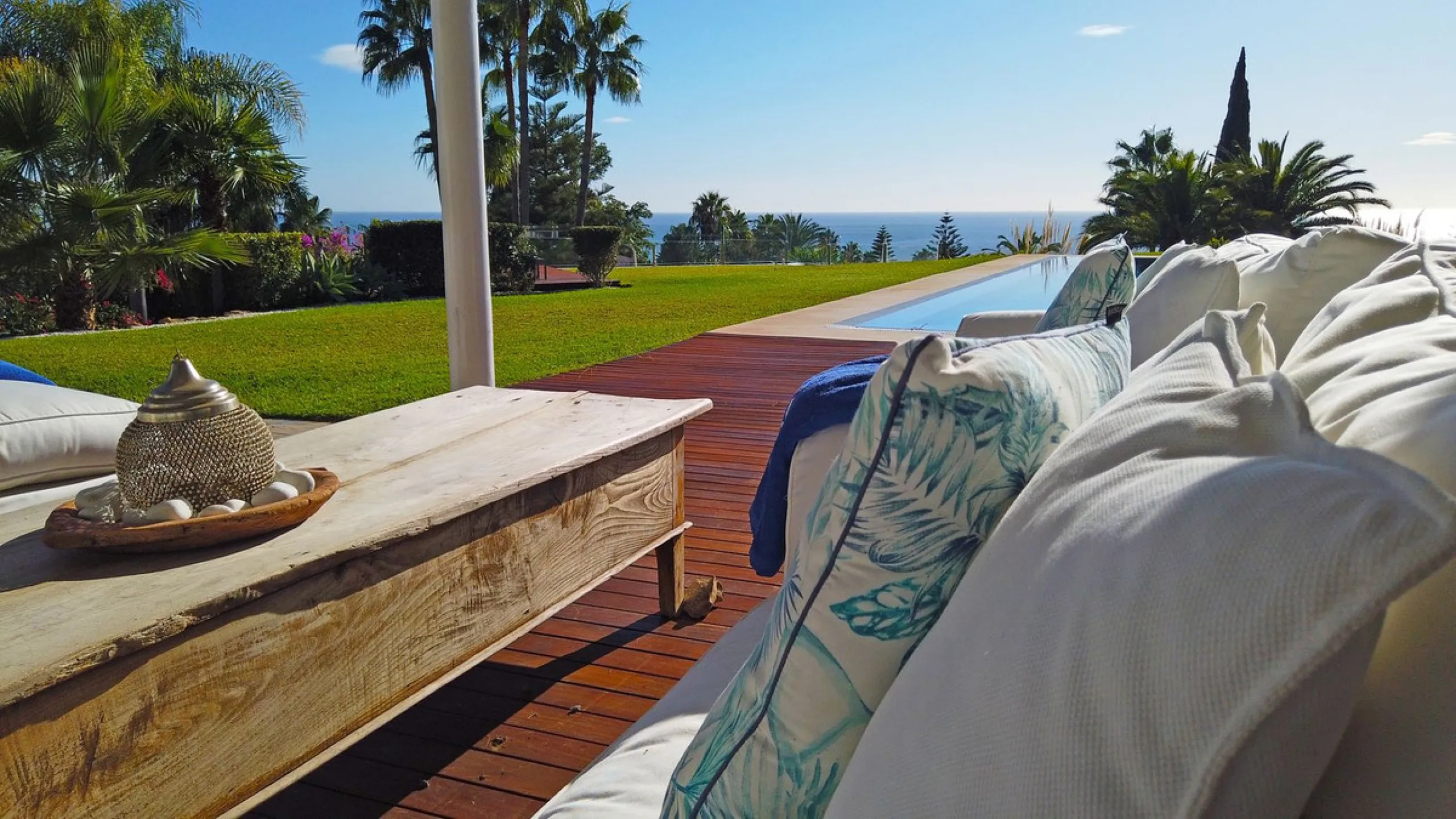 INVESTORS DREAM Luxury villa set in beautiful tropical gardens with amazing sea views from everywhere.
