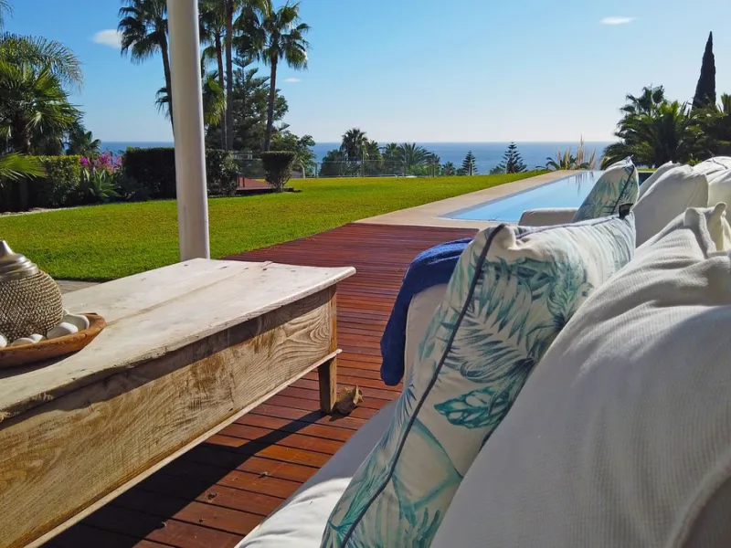 INVESTORS DREAM Luxury villa set in beautiful tropical gardens with amazing sea views from everywhere.