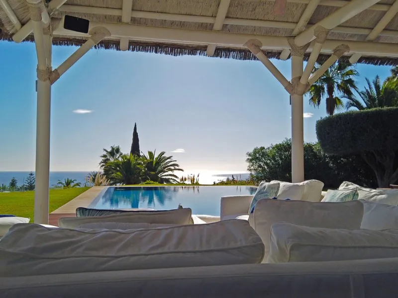 INVESTORS DREAM Luxury villa set in beautiful tropical gardens with amazing sea views from everywhere.