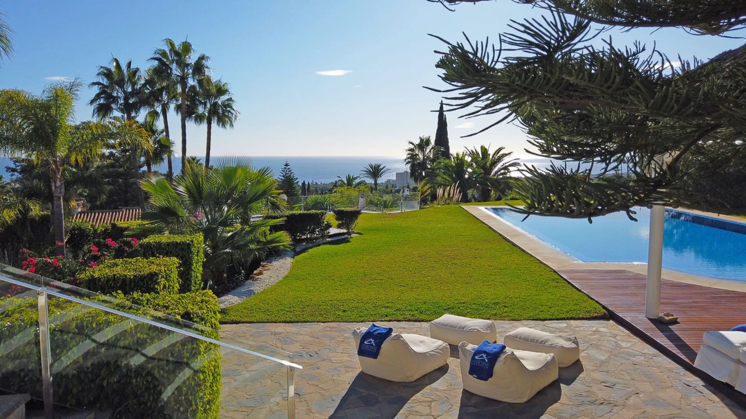INVESTORS DREAM Luxury villa set in beautiful tropical gardens with amazing sea views from everywhere.
