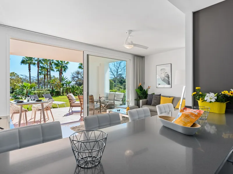 Located within one of the most sought-after developments on the Costa del Sol, this stylish ground floor apartment offers an exceptional living environment, combining comfort, nature, and a true resort lifestyle.