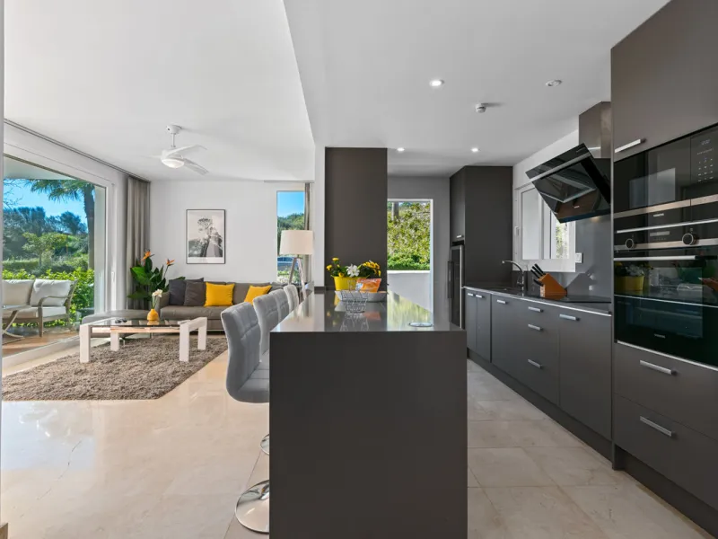Located within one of the most sought-after developments on the Costa del Sol, this stylish ground floor apartment offers an exceptional living environment, combining comfort, nature, and a true resort lifestyle.