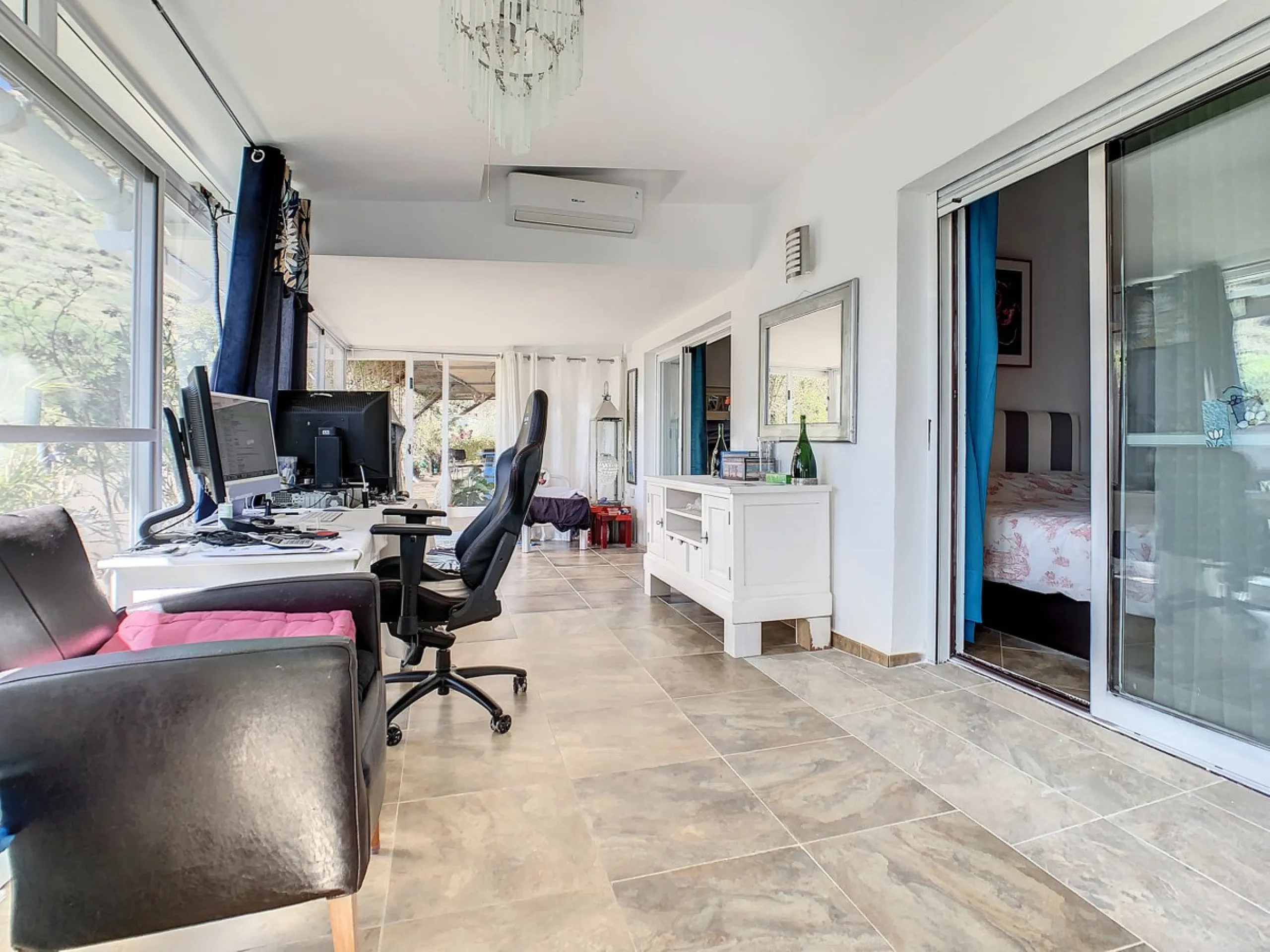 You are looking for a large villa with a heated swimming pool, neatly hidden nearly at the top of a mountain, surrounded by nature with breath-taking views of the valley up to the sea and the village of Arenas? This might just be what you are looking for.