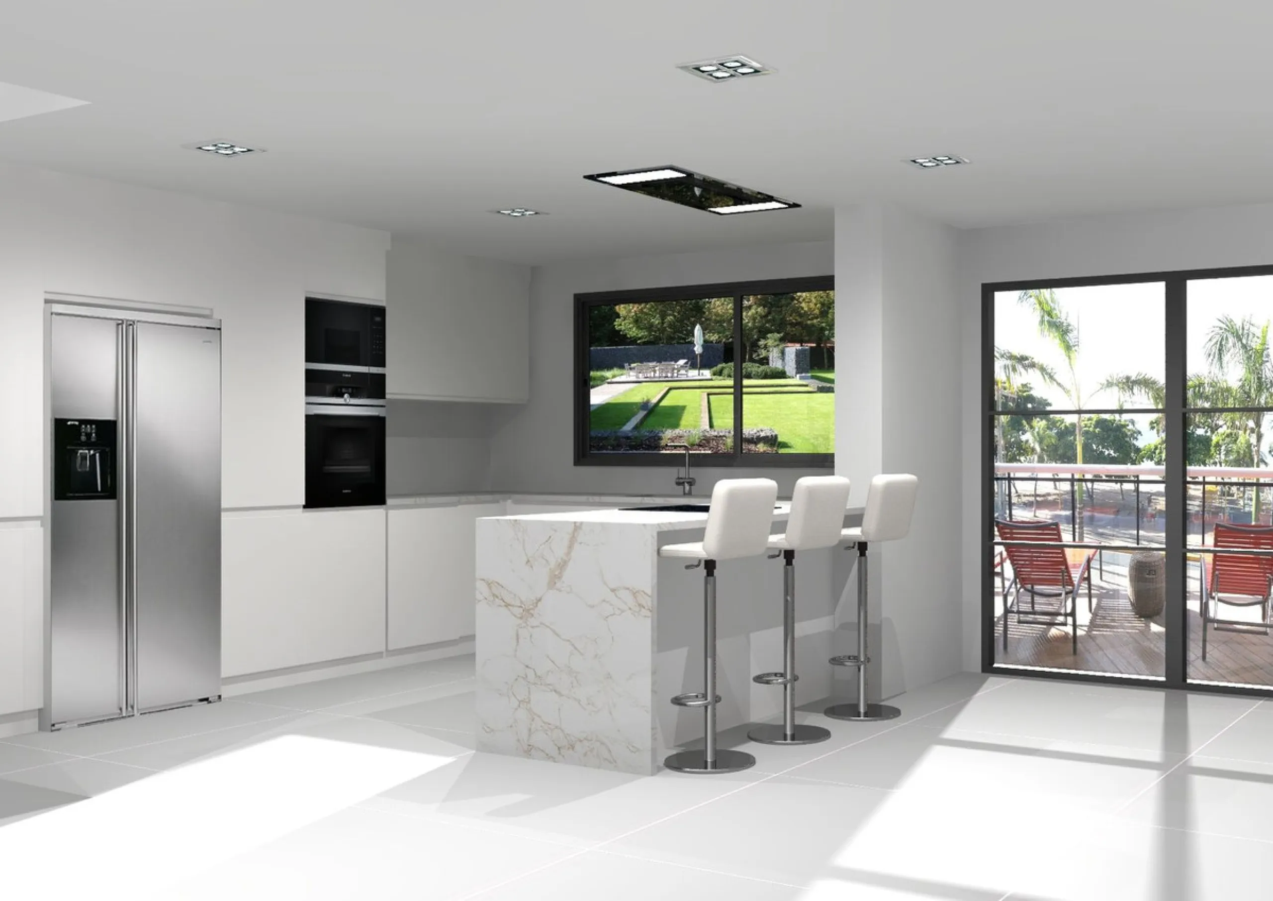 New built beachside villa with incredible SEA VIEWS steps away from the beach and  in one of the best areas in Marbella, Costabella.