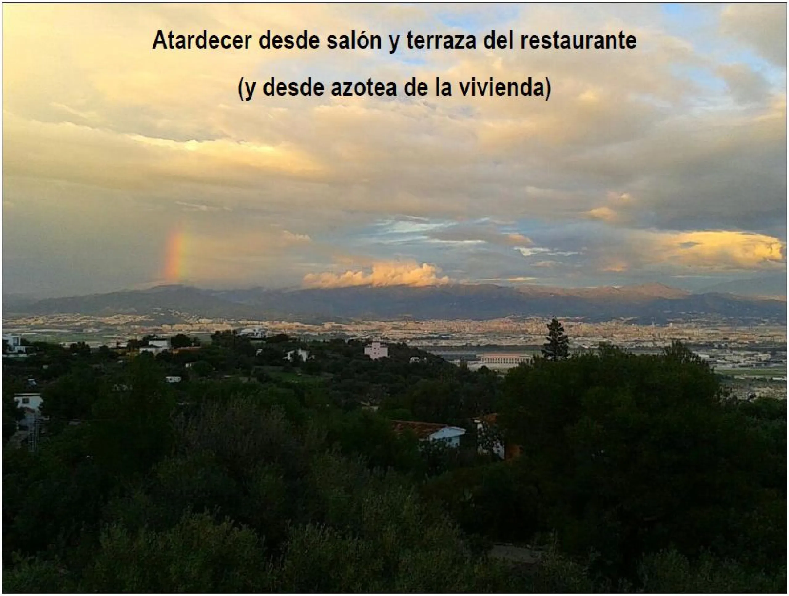 A spectacular property only 5 minutes from Malaga Airport, Leisure Centers and Industrial Polygons. 10 minutes from Malaga capital. 10 minutes from Alhaurín de la Torre, Torremolinos, Benalmadena Pueblo, A  and  15 minutes from other inland villages. 30 m
