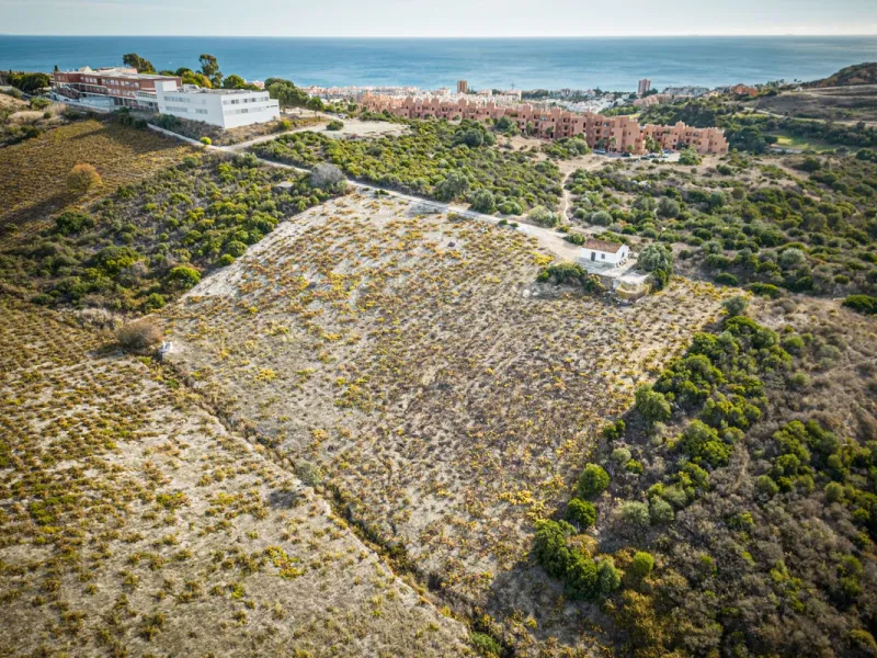 Land on undeveloped land for protection of vineyards with a house in Manilva.