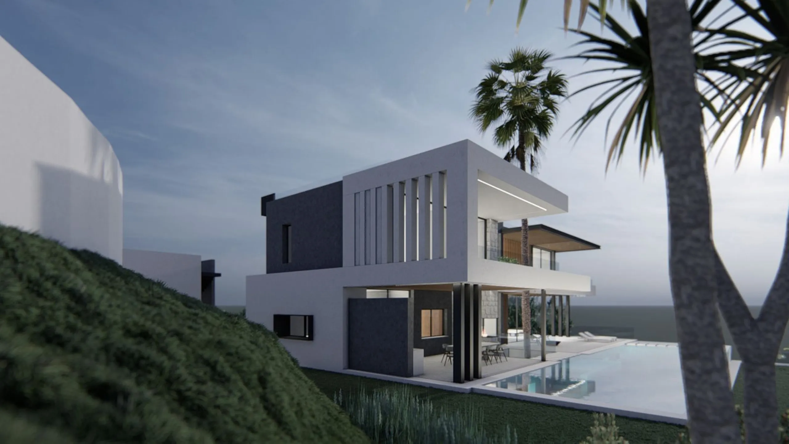 A rare opportunity to acquire this brand-new contemporary villa set over four levels and situated in La Alquería, in a highly sought after area which is becoming a top end contemporary style living core at approximately 4kms from the beach and 1km from sh