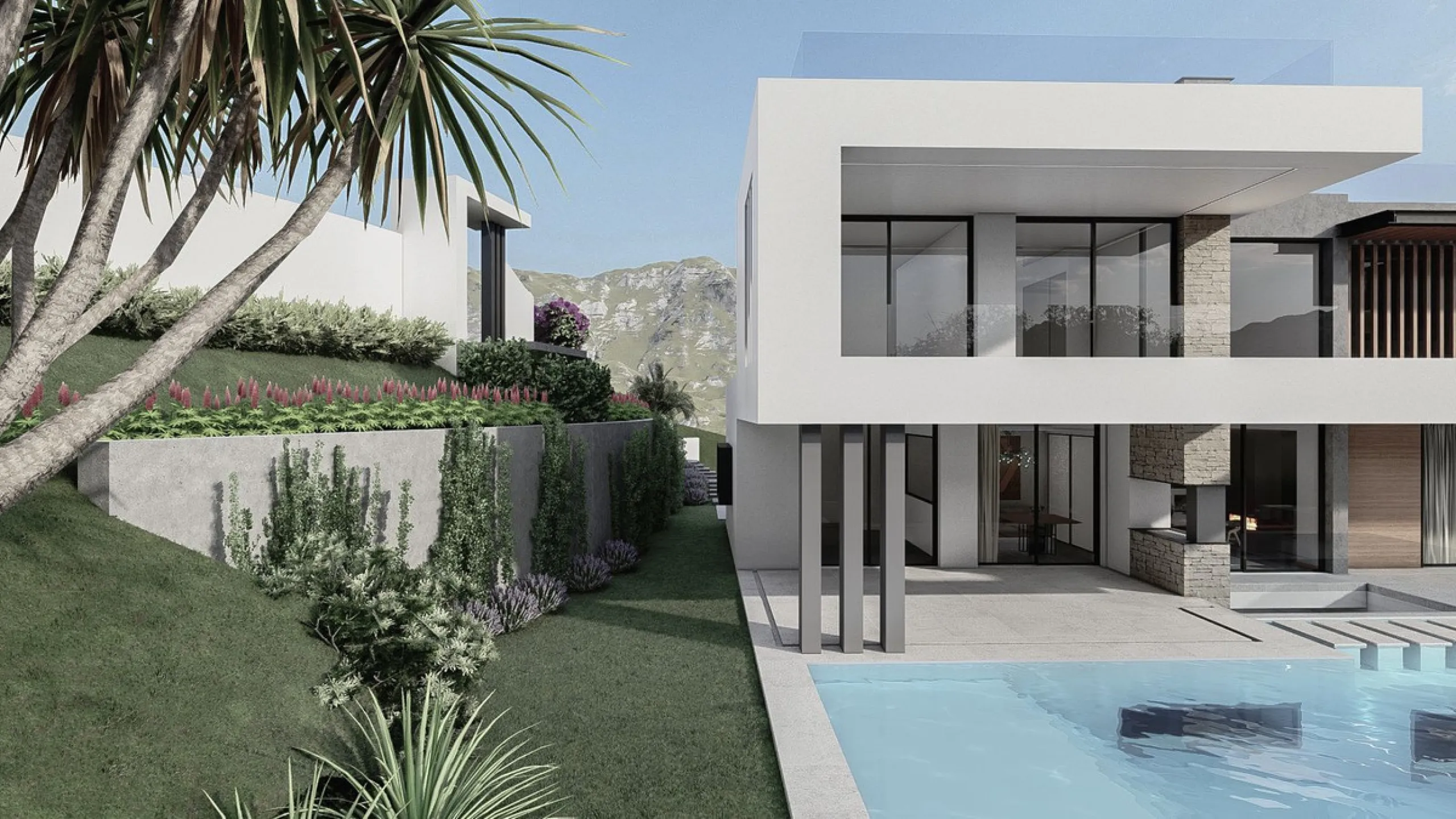 A rare opportunity to acquire this brand-new contemporary villa set over four levels and situated in La Alquería, in a highly sought after area which is becoming a top end contemporary style living core at approximately 4kms from the beach and 1km from sh