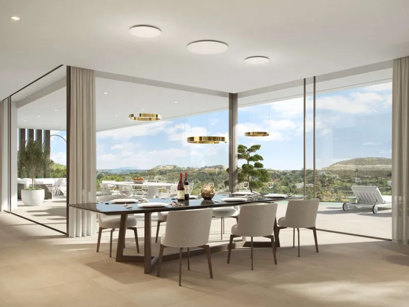 Marbella club golf – Villa Alegria: Exceptional new build villa with excellent mountain and sea views.