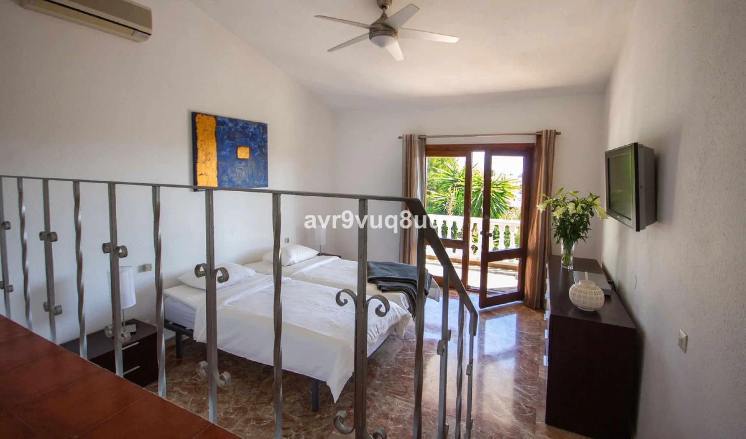 This property is stunning! Set in the heart of Mijas Costa, in the desirable Campo Mijas area. From the private entrance there is a driveway and garage, with steps down into the main entrance. This floor has a very spacious lounge area, with a great recep