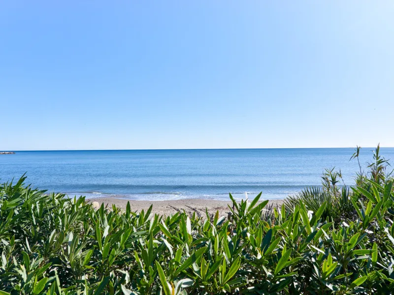 Situated in the prestigious Doncella Beach area, Estepona, this exquisite ground floor apartment offers an unparalleled blend of luxury and convenience. Boasting a prime front-line beach location, the property provides direct access to the sea and is with