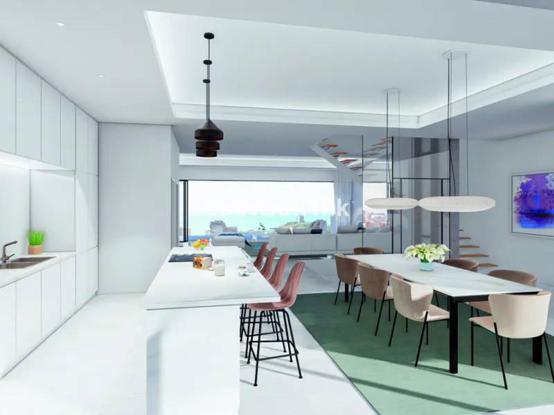 This unique and high-quality concept is located in Torreblanca, in the best location in Fuengirola, and offers a magnificent panoramic view of the Mediterranean Sea and the skyline of Fuengirola. The villa in this exclusive new development is divided into