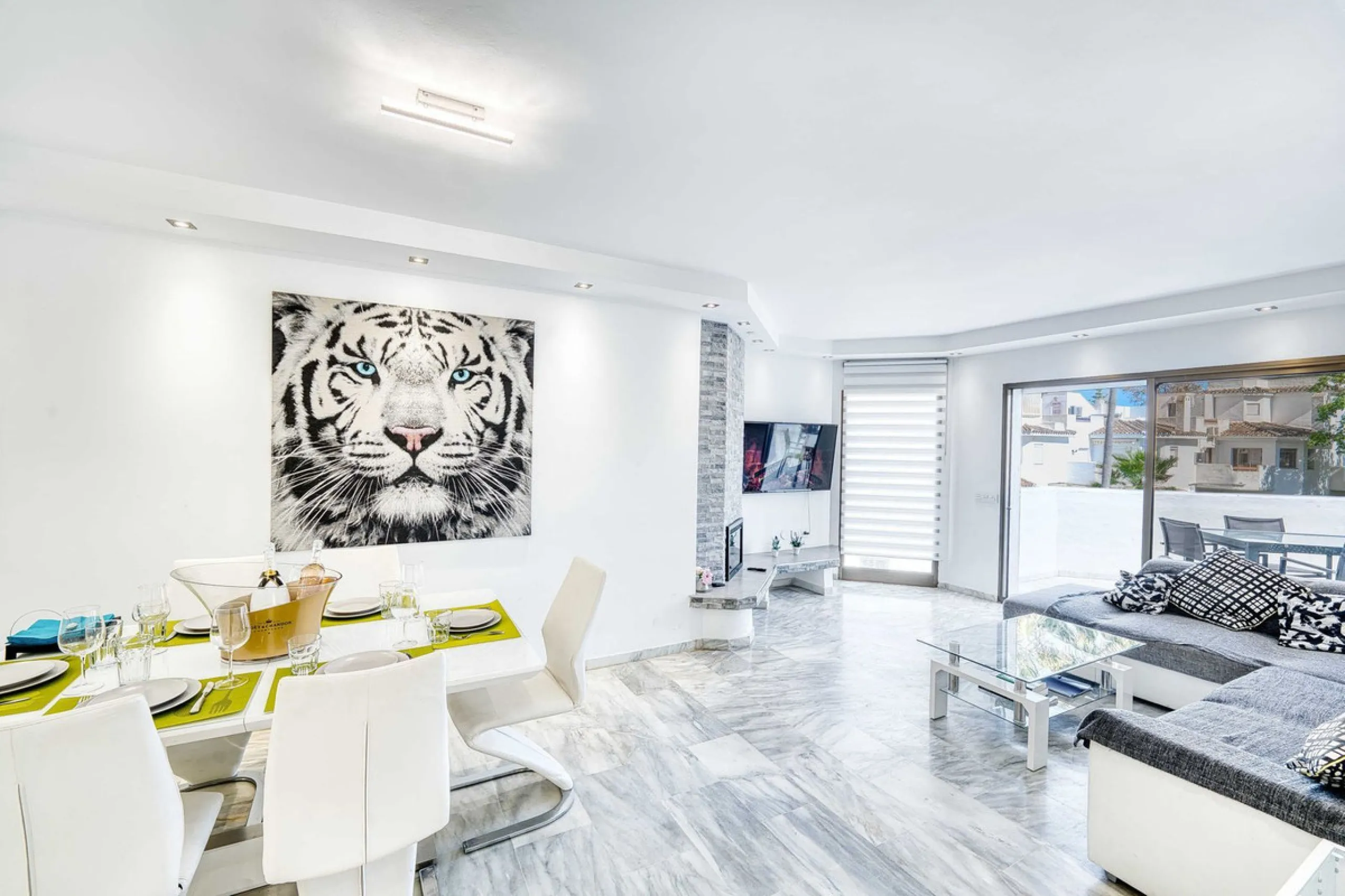 Great INvestment - return holiday rental 6%-7%  per year - 2 AMAZING BEACHFRONT  refurbished apartments earn directly income with existing bookings.  Situated on top of each other-  each 2 bedrooms 2 bathrooms- 2 new kitchen -2 new living dining area - al