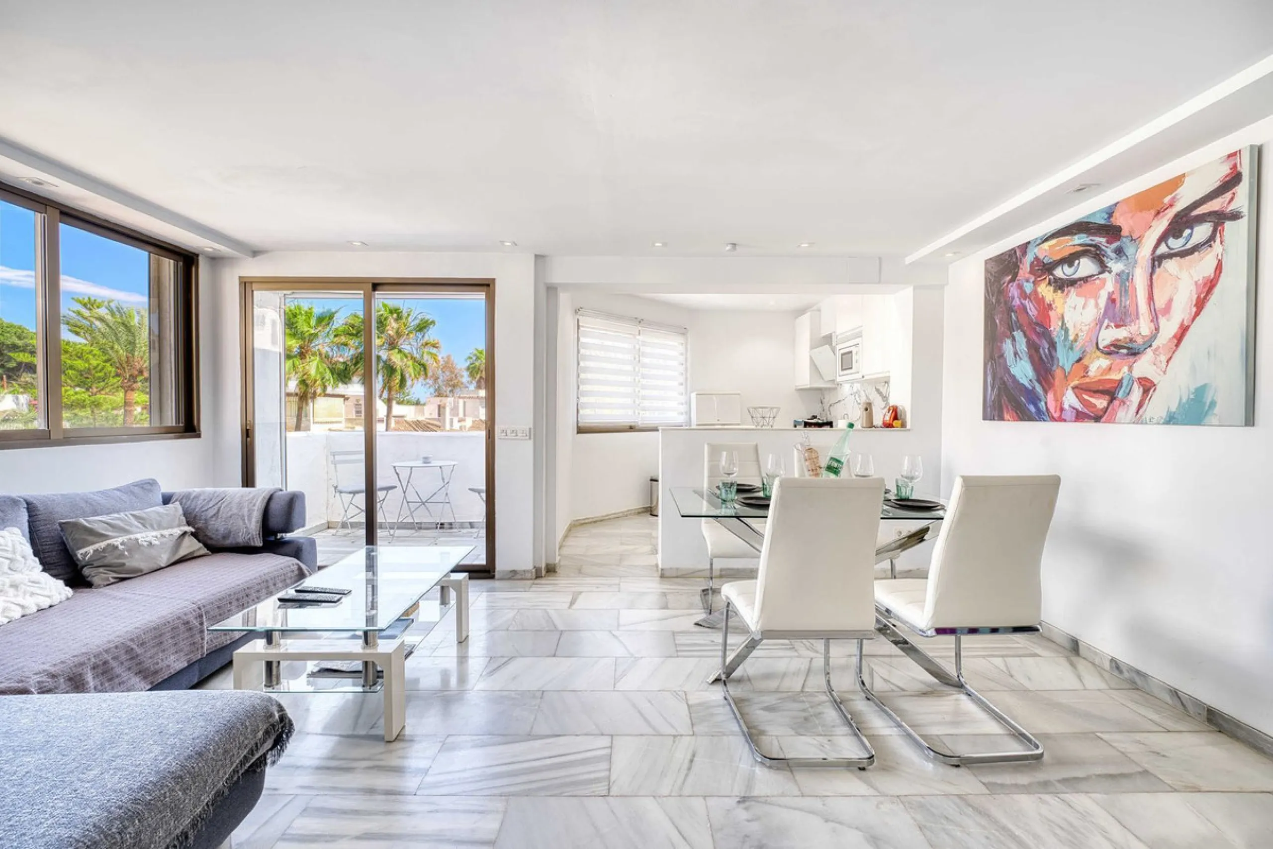 Great INvestment - return holiday rental 6%-7%  per year - 2 AMAZING BEACHFRONT  refurbished apartments earn directly income with existing bookings.  Situated on top of each other-  each 2 bedrooms 2 bathrooms- 2 new kitchen -2 new living dining area - al