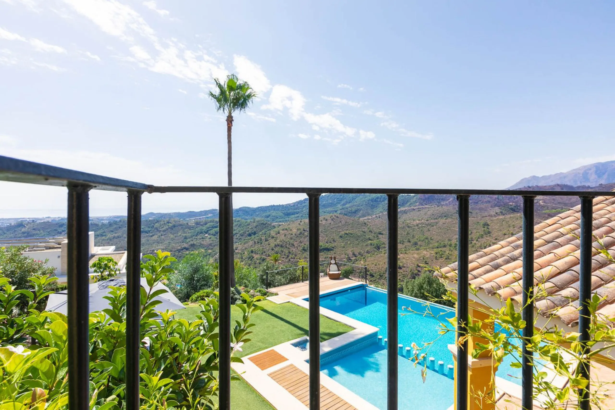 Escape to pure serenity with this exclusive, detached luxury villa—a remarkable 5-bedroom, 5-bathroom retreat complete with a private pool and breathtaking mountain and sea views. Perfectly positioned in the enchanting Montemayor Valley, within the pictur