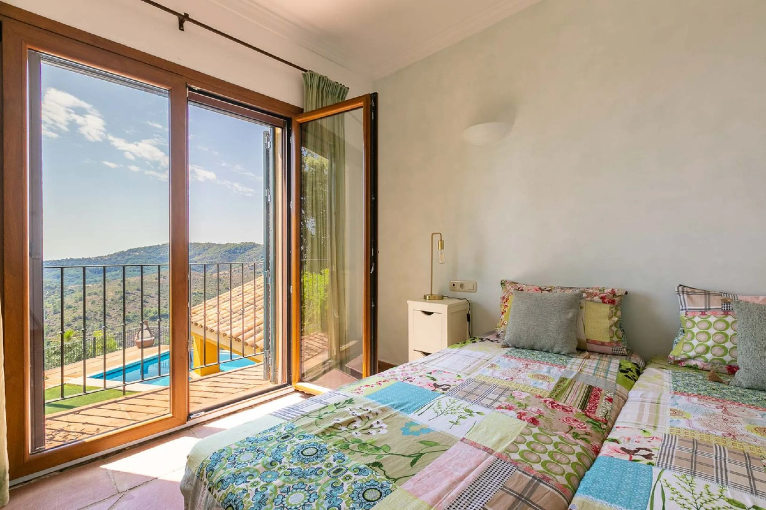 Escape to pure serenity with this exclusive, detached luxury villa—a remarkable 5-bedroom, 5-bathroom retreat complete with a private pool and breathtaking mountain and sea views. Perfectly positioned in the enchanting Montemayor Valley, within the pictur