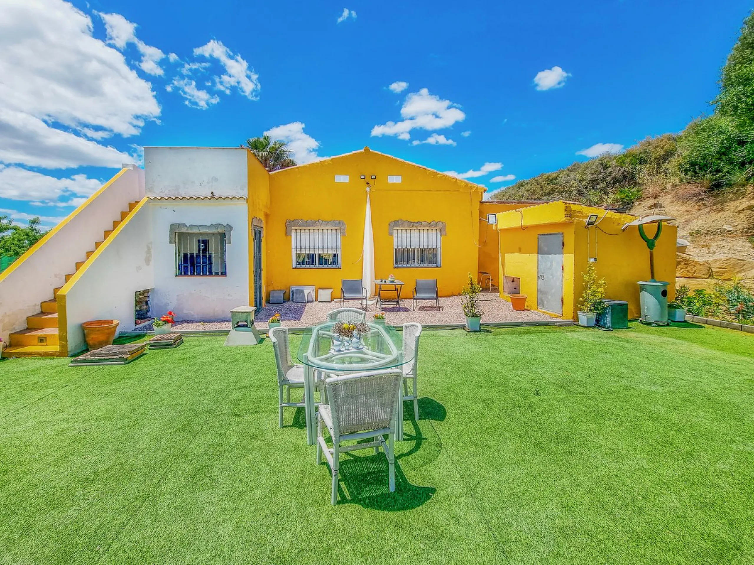 Lovely 3-bed finca with private pool and a very large plot with fruit trees in Casares.