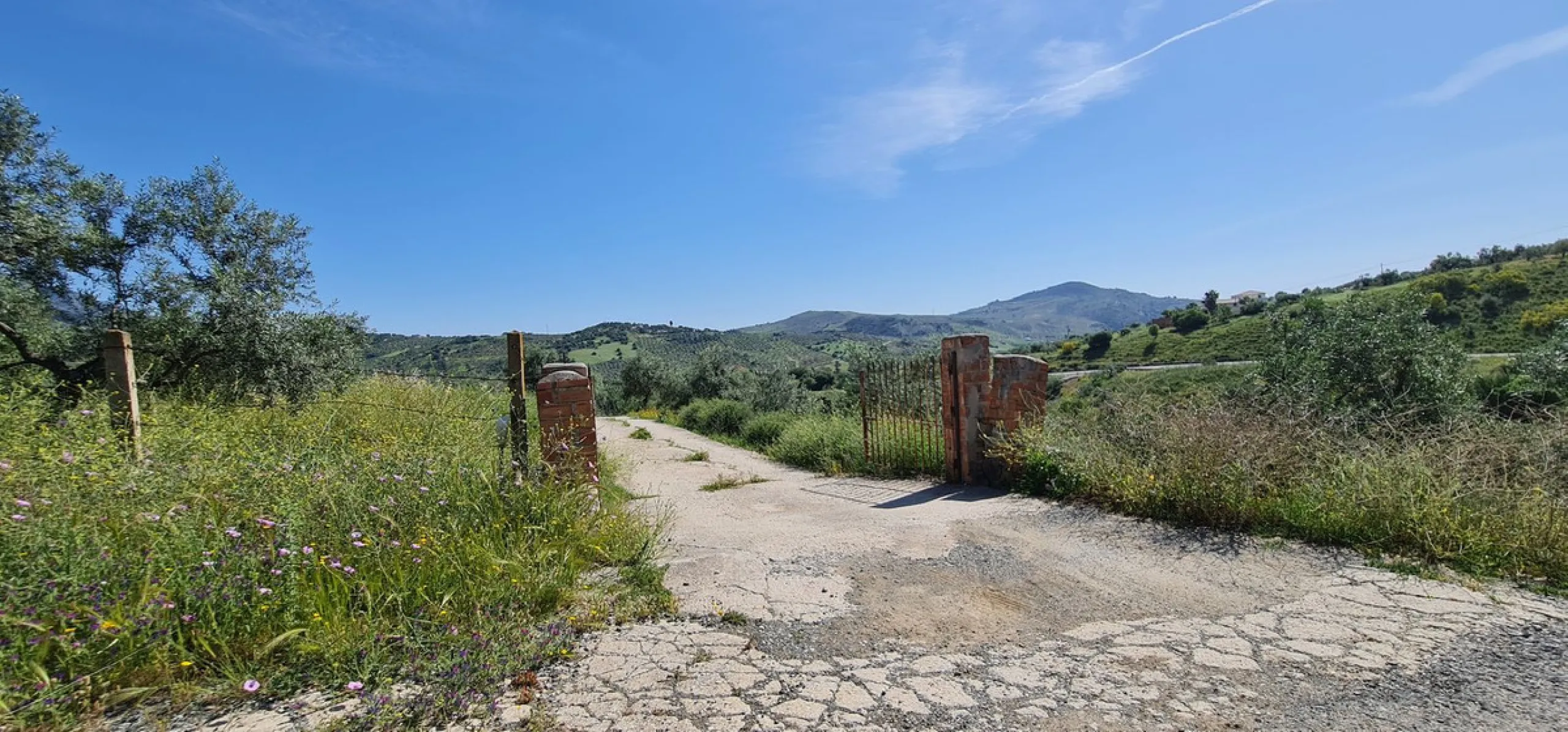 Great opportunity to purchase a total of more than 22.000m2 of land in the area of Tolox, offering different fruit trees, avocado trees and olive trees. There are two plots next to eachother which are to be sold, one plot has a small farm house and has a 