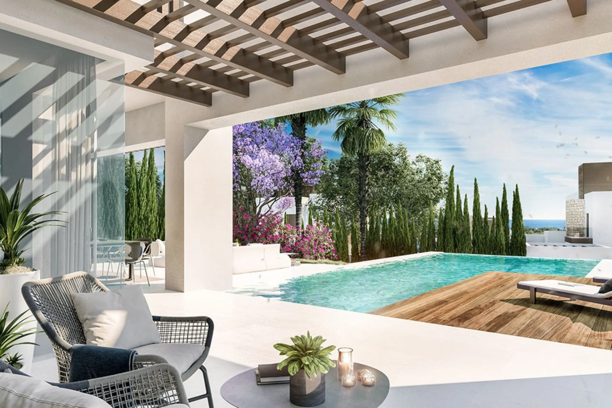 La Fuente is an amazing development of modern villas which is offered as the only option for those that wish to live in the heart of the city, but with the peace and security of a luxury complex. Only 15 Mediterranean villas at the heart of the Golden Mil