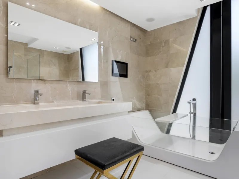 Nestled in the prestigious enclave of La Cerquilla, Villa La Cerquilla is a sanctuary of contemporary luxury surrounded by the beauty of Marbella's Golf Valley. Behind its private gates, the residence opens onto five generous double bedrooms, including a 
