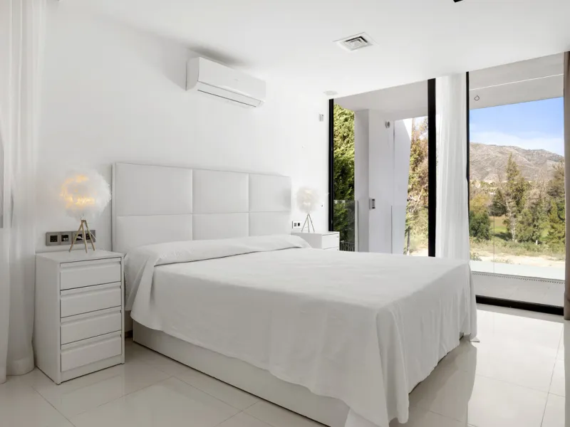 Nestled in the prestigious enclave of La Cerquilla, Villa La Cerquilla is a sanctuary of contemporary luxury surrounded by the beauty of Marbella's Golf Valley. Behind its private gates, the residence opens onto five generous double bedrooms, including a 