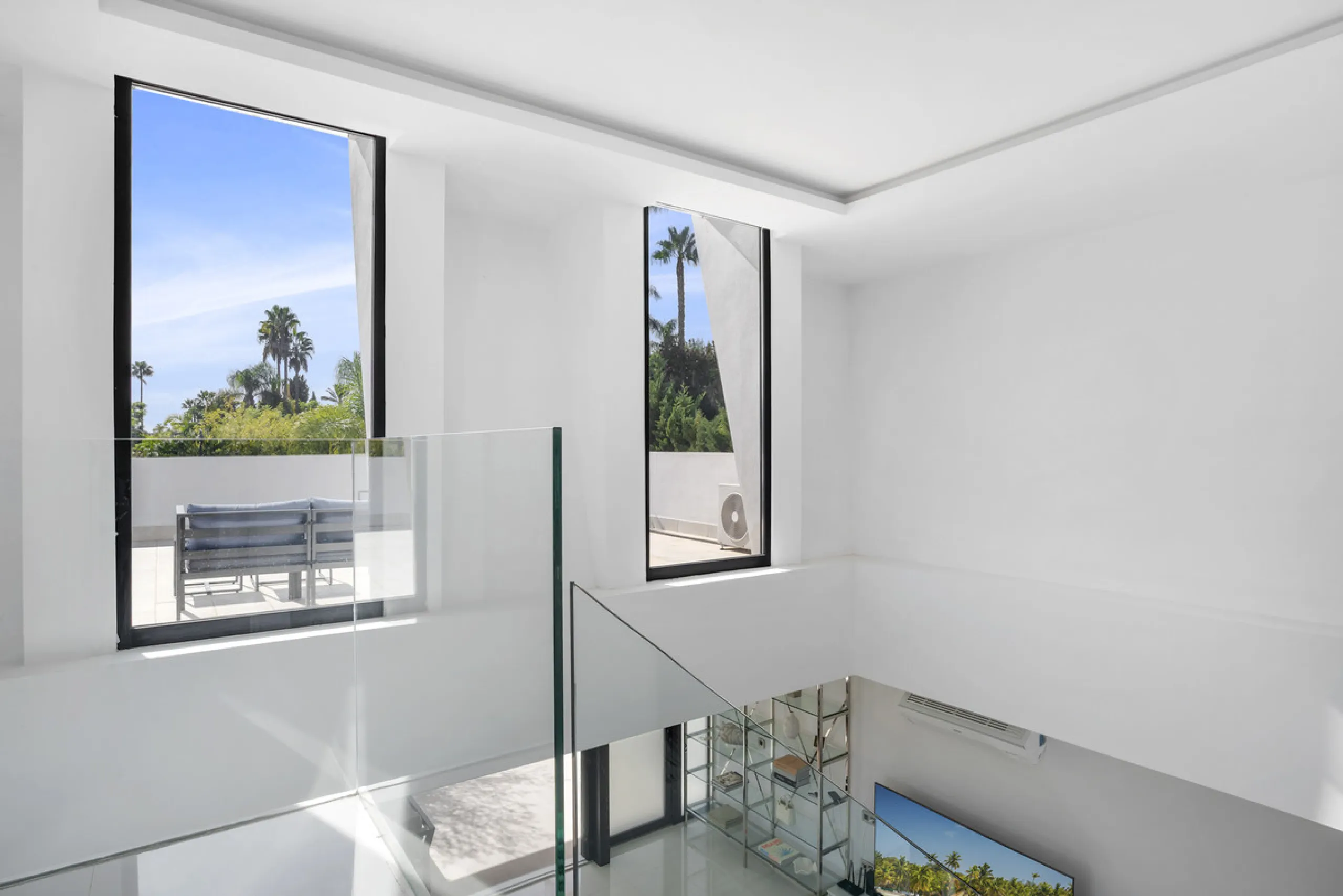 Nestled in the prestigious enclave of La Cerquilla, Villa La Cerquilla is a sanctuary of contemporary luxury surrounded by the beauty of Marbella's Golf Valley. Behind its private gates, the residence opens onto five generous double bedrooms, including a 