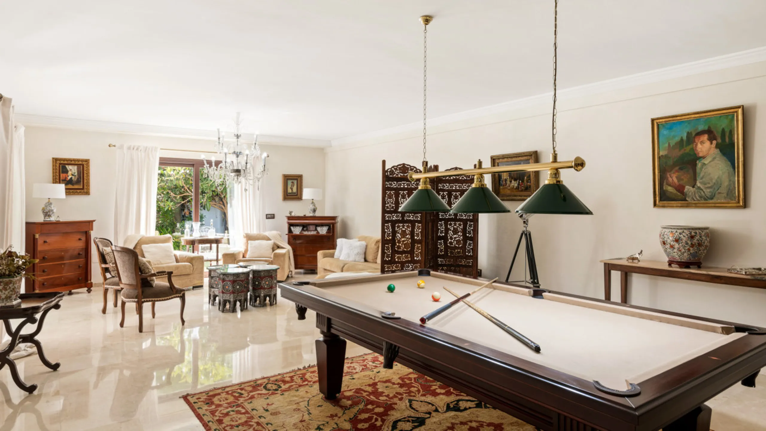 Impressive luxurious Andalusian style villa on the Atalaya beachside, a few steps from the beach.