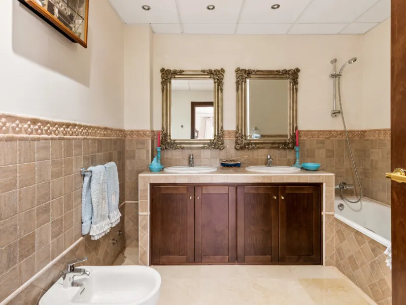 Impressive luxurious Andalusian style villa on the Atalaya beachside, a few steps from the beach.