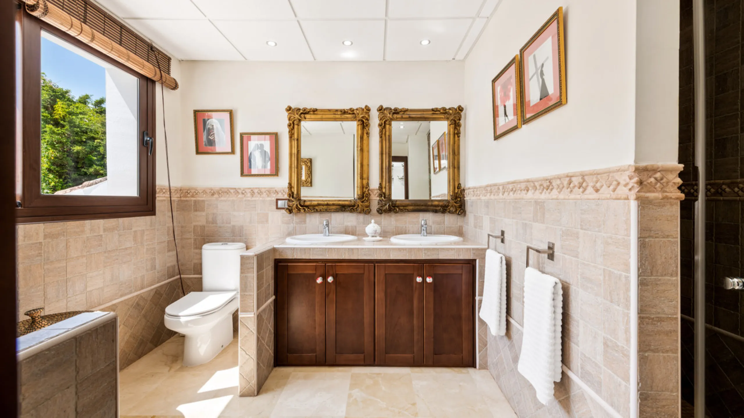 Impressive luxurious Andalusian style villa on the Atalaya beachside, a few steps from the beach.